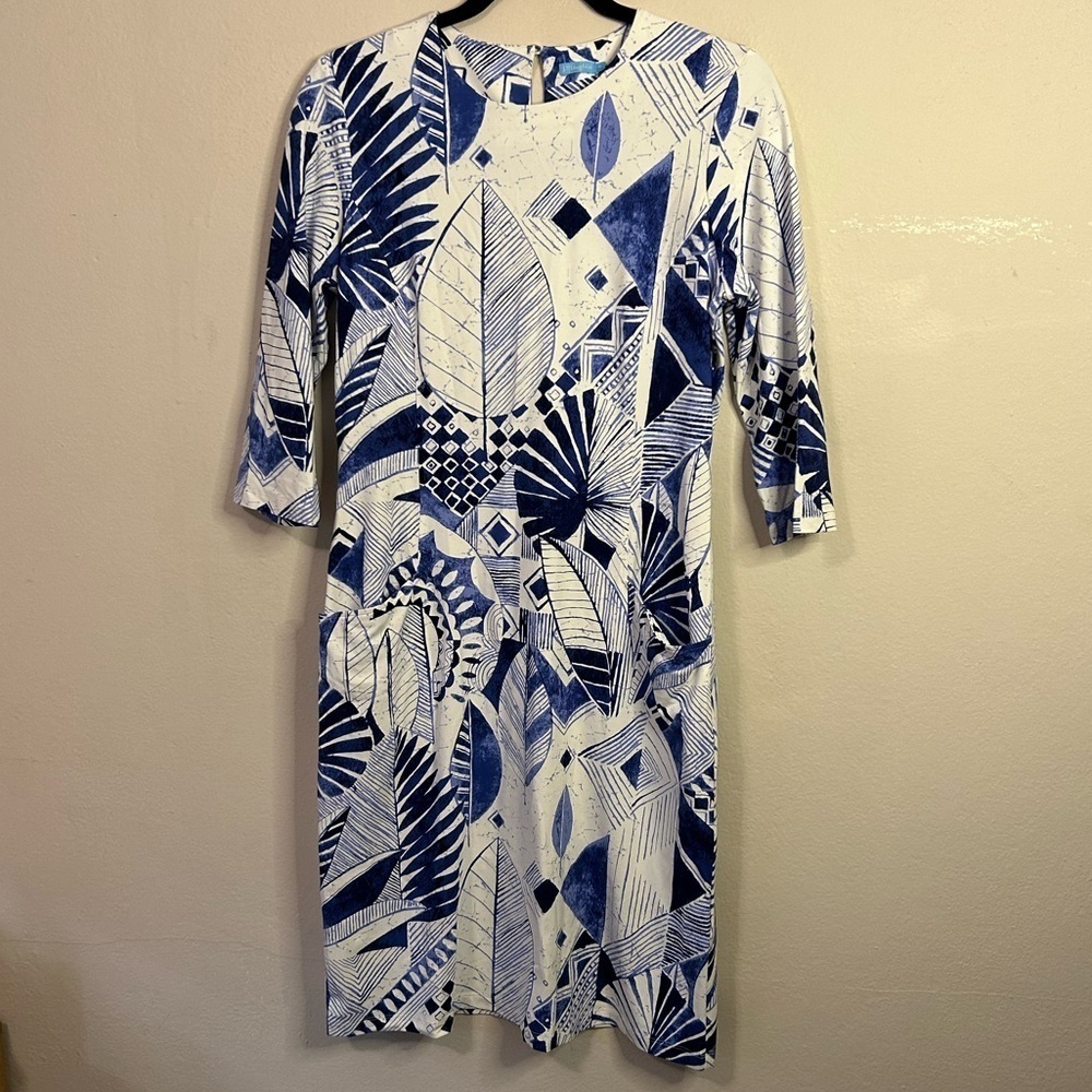 J. McLaughlin Leaf Print Dress